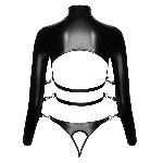 Боді - 2480506 Bad Kitty Bondage Body, black M - мініатюра 8
