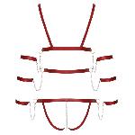 Боді - 2480514 Bad Kitty Strap Body, red L - мініатюра 8