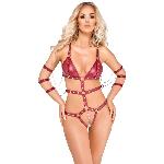 Боді - 2480514 Bad Kitty Strap Body, red L - мініатюра 2