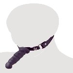 Кляп-фалоімітатор - Fetish Collection Heavy Duty Dildo Gag - мініатюра 4
