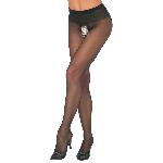 Колготки - 2510030 Cottelli Collection Crotchless Tights Black - мініатюра 2