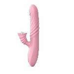 Вібратор - Angelia, USB 3 Functions Of Thrusting, 20 Vibrations Flesh - мініатюра 2