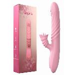 Вібратор - Angelia, USB 3 Functions Of Thrusting, 20 Vibrations Flesh - мініатюра 10