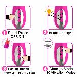 Вібратор - Joker Heating Double Vibrating Massage Stick Pink - мініатюра 8