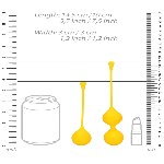 Набір вагінальних кульок - Loveline Silicone Kegel Balls Training Set Carambola - мініатюра 9