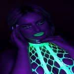 Бодістокінг - Ouch! Bodystocking With Halterneck Green, XS/XL - мініатюра 10