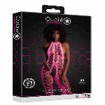Бодістокінг - Ouch! Bodystocking With Halterneck Pink, XS/XL - мініатюра 3