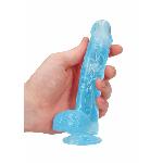 Фалоімітатор - Realrock Dildo 6" Blue - мініатюра 3