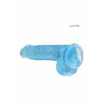 Фалоімітатор - Realrock Dildo 6" Blue - мініатюра 4