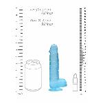 Фалоімітатор - Realrock Dildo 6" Blue - мініатюра 7