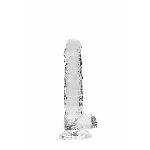 Фалоімітатор - Realrock Dildo 7" Transparent - мініатюра 3
