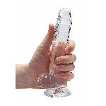 Фалоімітатор - Realrock Dildo 7" Transparent - мініатюра 6