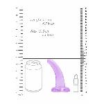 Фалоімітатор - Realrock Dildo 4,5" Purple - мініатюра 5