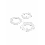 Набір ерекційних кілець - Triple C-Ring Set Clear - мініатюра 2