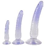 Набір анальних фалоімітаторів - Crystal Clear Anal Training Dildo Set - мініатюра 2