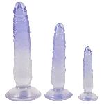 Набір анальних фалоімітаторів - Crystal Clear Anal Training Dildo Set - мініатюра 3