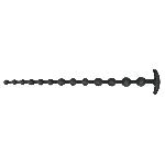 Анальний ланцюжок - Black Velvets Anal Beads Silicone - мініатюра 3