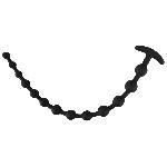 Анальний ланцюжок - Black Velvets Anal Beads Silicone - мініатюра 4