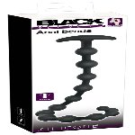 Анальний ланцюжок - Black Velvets Anal Beads Silicone - мініатюра 1