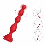 Анальний стимулятор - Rosestick Red, 9 Vibration Functions - мініатюра 2
