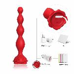 Анальний стимулятор - Rosestick Red, 9 Vibration Functions - мініатюра 6