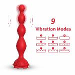Анальний стимулятор - Rosestick Red, 9 Vibration Functions - мініатюра 8