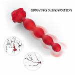 Анальний стимулятор - Rosestick Red, 9 Vibration Functions - мініатюра 10