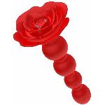 Анальний стимулятор - Rose Rotating Anal Beads - мініатюра 2