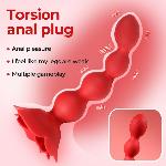 Анальний стимулятор - Rose Rotating Anal Beads - мініатюра 8