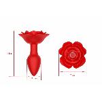 Анальна пробка - Rose Rotating Anal Plug - мініатюра 8