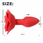Анальна пробка - Rose Rotating Anal Plug - мініатюра 9