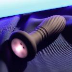 Анальна пробка - Thrusting Anal Plug Black - мініатюра 10