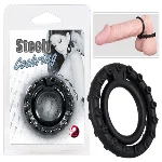 Ерекційне кільце - Steely Cockring Black - мініатюра 1