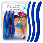 Набір уретральних стимуляторів - Blue Silicone Dilator Set - мініатюра 1