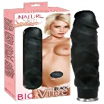 Вібратор - Nature Skin Big Vibe Black - мініатюра 1