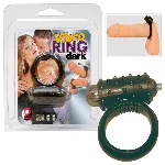 Ерекційне кільце - Vibro Ring Dark Silicon - мініатюра 1