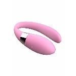 Вібратор для пар - V-Vibe Pink, USB, 7 Function, Remote Control - мініатюра 4