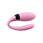 Вібратор для пар - V-Vibe Pink, USB, 7 Function, Remote Control - мініатюра 6