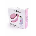 Вібратор для пар - V-Vibe Pink, USB, 7 Function, Remote Control - мініатюра 7