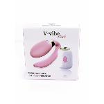 Вібратор для пар - V-Vibe Pink, USB, 7 Function, Remote Control - мініатюра 9