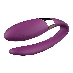 Вібратор для пар - V-Vibe Purple, USB, 7 Function, Remote Control - мініатюра 2