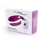 Вібратор для пар - V-Vibe Purple, USB, 7 Function, Remote Control - мініатюра 5