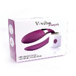 Вібратор для пар - V-Vibe Purple, USB, 7 Function, Remote Control - мініатюра 6