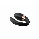 Вібратор для пар - V-Vibe Black, USB, 7 Function, Remote Control - мініатюра 3