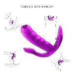 Стимулятор - Silicone Panty Vibrator USB, 7 Function, Heating - мініатюра 4