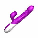 Вібратор - Silicone Vibrator, USB, 10 Function &Thrusting Function, Heating - мініатюра 3