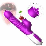 Вібратор - Silicone Vibrator, USB, 10 Function &Thrusting Function, Heating - мініатюра 4