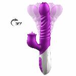 Вібратор - Silicone Vibrator, USB, 10 Function &Thrusting Function, Heating - мініатюра 5