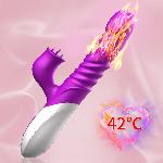 Вібратор - Silicone Vibrator, USB, 10 Function &Thrusting Function, Heating - мініатюра 8