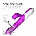 Вібратор - Silicone Vibrator, USB, 10 Function &Thrusting Function, Heating - мініатюра 9